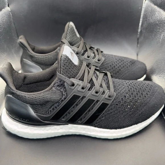 Size 7.5 - Adidas Wmns Ultraboost 1.0 Double Black,  HQ4205, Clean, No Box, - Picture 5 of 10